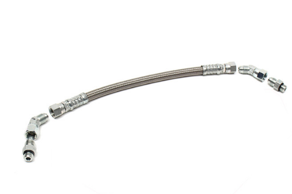 Premium Stainless HPOP Braided Crossover Line for 94-03 7.3 Ford Powerstroke