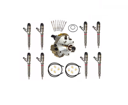 LBZ Duramax Complete Fuel System Kit | 8 Reman Injectors, Reman CP3 Pump, Glow Plugs & Installation Kits | 2006-2007 6.6L Duramax