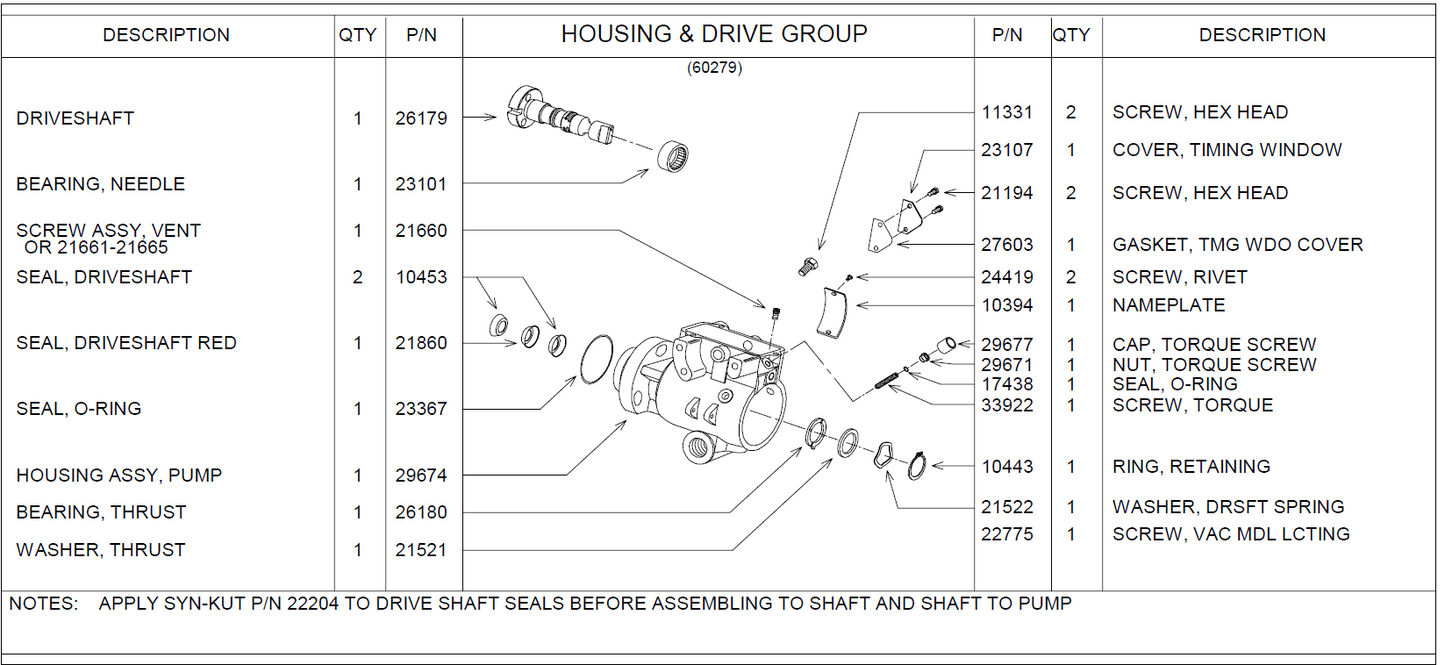 DB2 Drive Shaft Seal for JDB / DB2 Fuel Injection Pumps / 10453