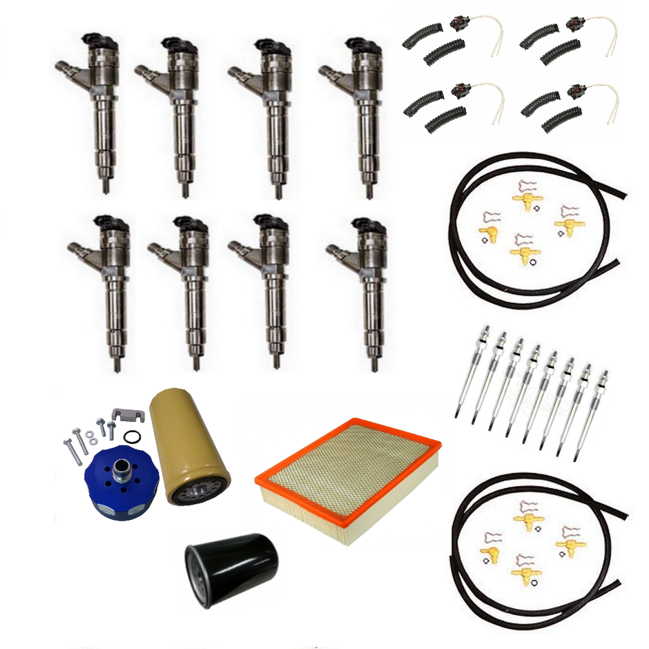 Low Pressure Fuel Line Kit For 2004.5-2005 LLY Duramax 6.6L - Replaces OEM 12625277, 97321372, 97321375