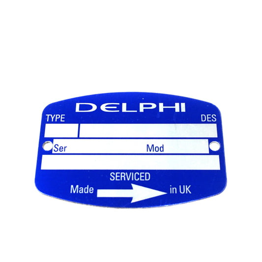 Delphi Name Plate (6418-053)